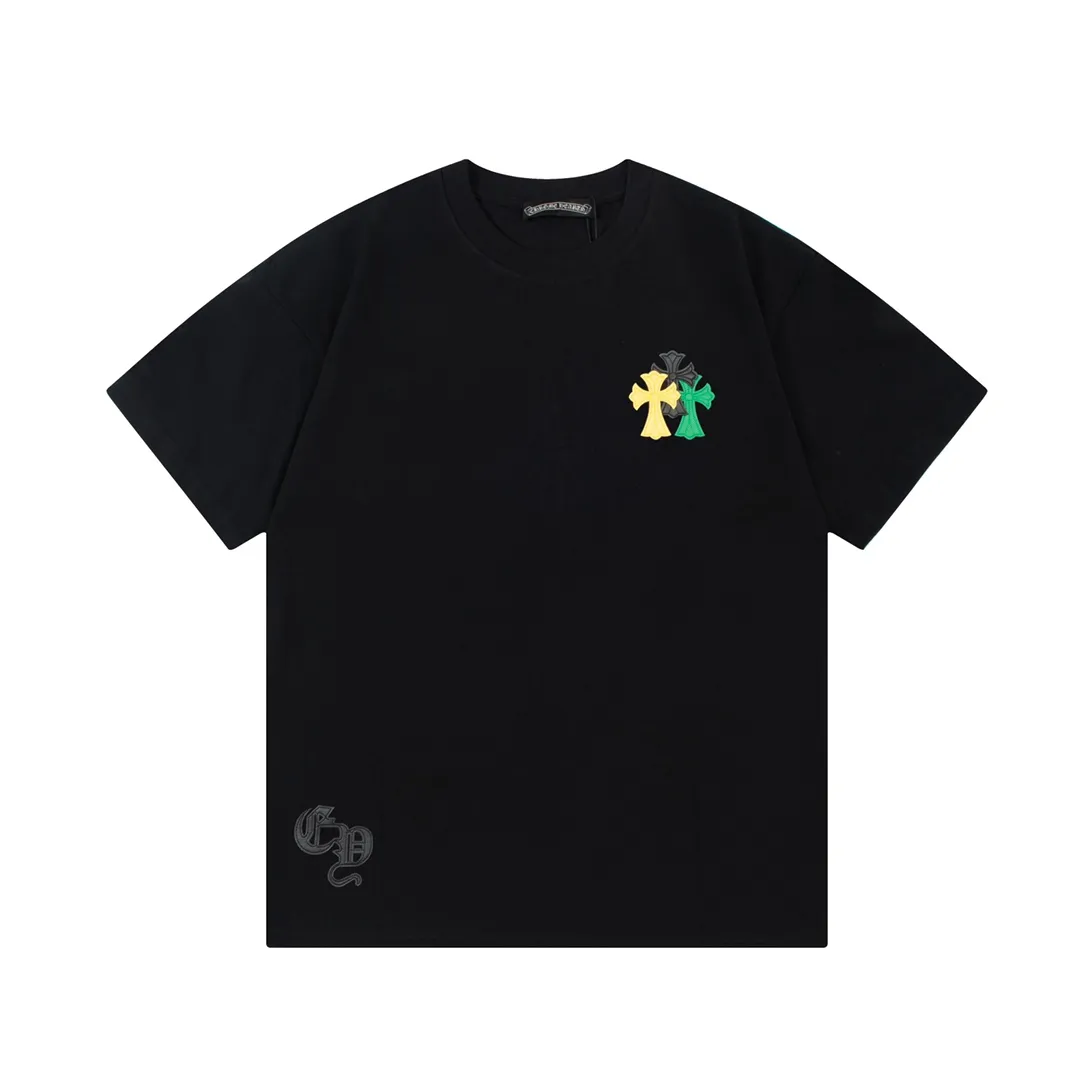 Chrome Hearts/ 🪡 Logo Same Style T Versatile : Black Size：XS~L